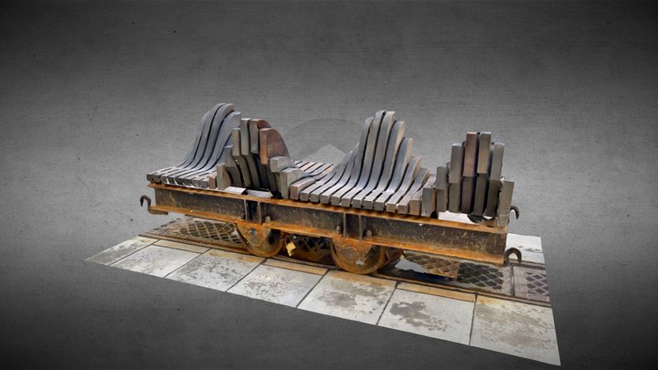 Ławka - Fabryka Norblina 3D Model