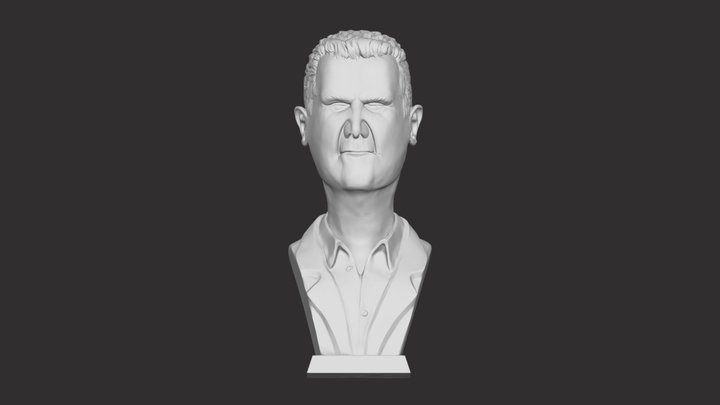 Bashar al-Assad statue 3d model 3D Model