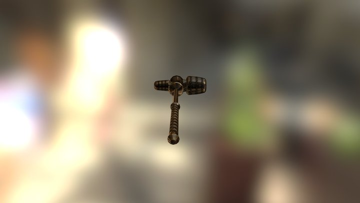 Two-handed Mace 3D Model