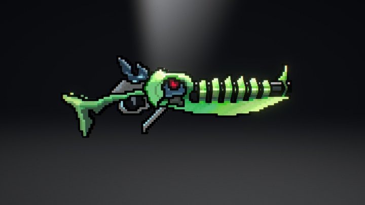 Fishbone Gun 3D Model