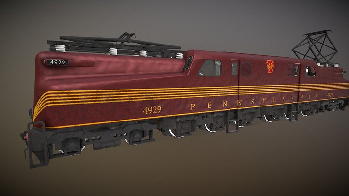 PRR GG1 Electric-locomotive / 賓鐵 GG1型電力機車 3D Model