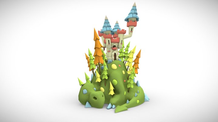 Dragon Mountain 3D Model
