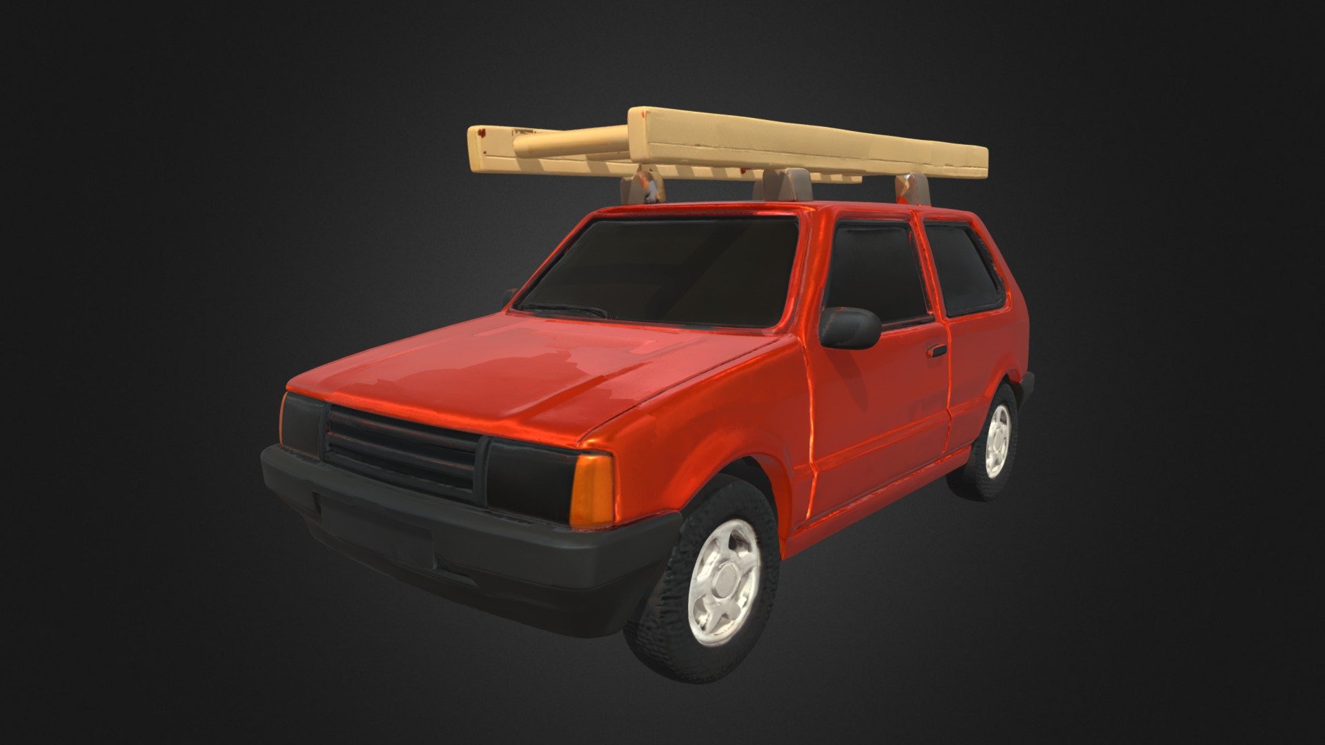 Toy Car with Ladder - 3D model by Korvana Studio (@korvanastudio ...