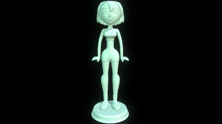 Gwen Swimsuit - Total Drama 3D print 3D Model
