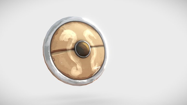 Breath of the wild: concept art shield to 3D 3D Model