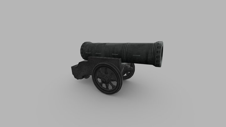 Tsar Cannon (low Poly) 3D Model