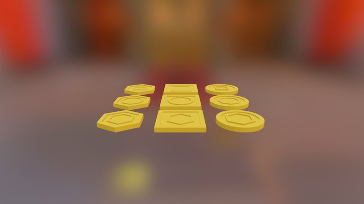 Coins Pack 3D Model