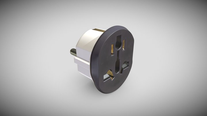 Universal Travel Adapter 3D Model