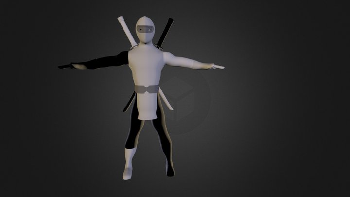 White Ninja 3D Model