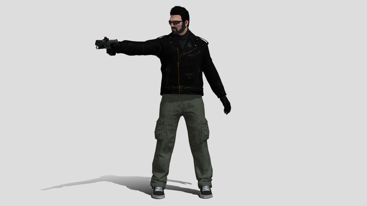 REXX - The Claude Outfit 3D Model
