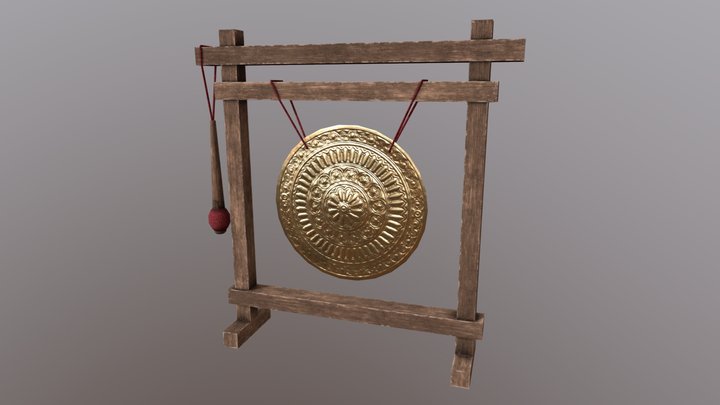 Tibetian Gong 3D Model