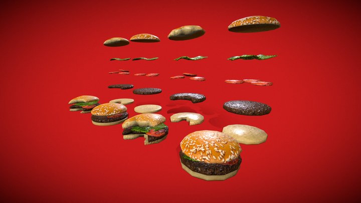 Burgers 3D Model