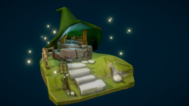 worldskills 2023 - stylized wishing well 3D Model