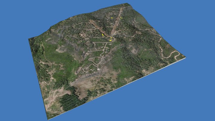 Las Pendientes - Altimetria - Earth 3D Model