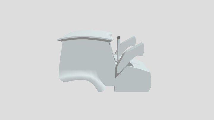 Shape Of Backhoe 3D Model