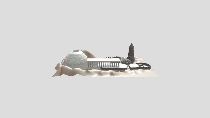 Hibou Temple 3D Model