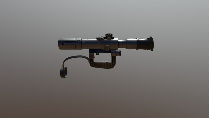 Dragunov scope 3D Model