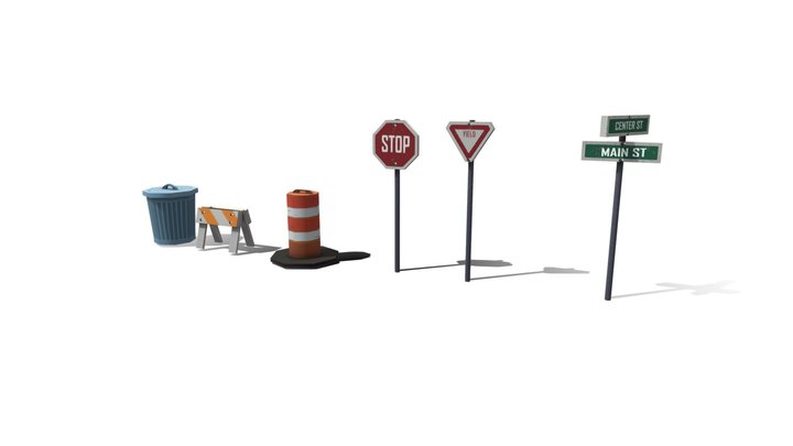 Street prop 3D Model