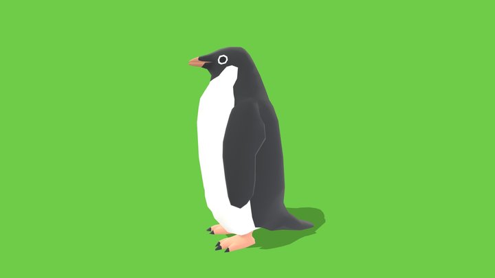 Penguin - Animated Low Poly – Kostenloses 3D-Modell STL