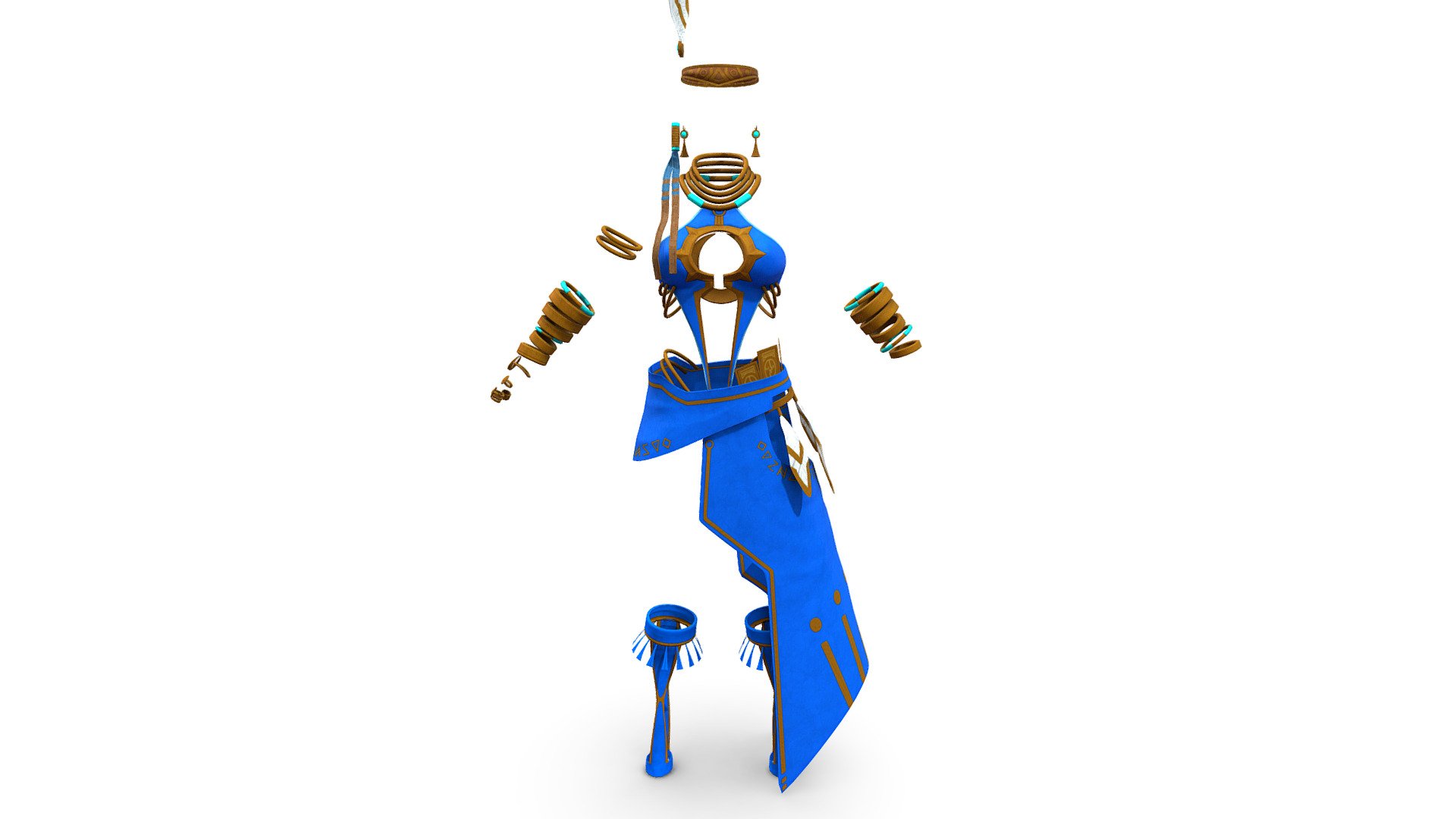 $AVE Female Native Tribal Outfit - Buy Royalty Free 3D model by 3dia ...