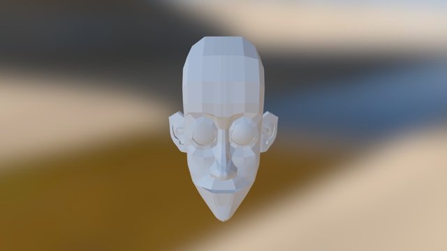 Head With Ears 3D Model