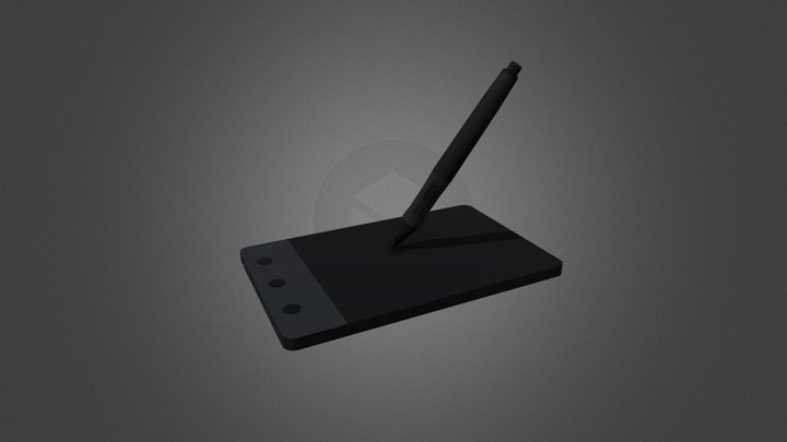 Huion H420 Pen Tablet 3D Model