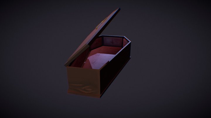 Drawlloween coffin 3D Model