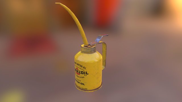 Penzoil Oil Cane 3D Model