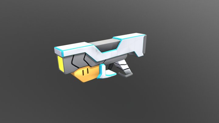 Magma Saber : Pistol part 3D Model