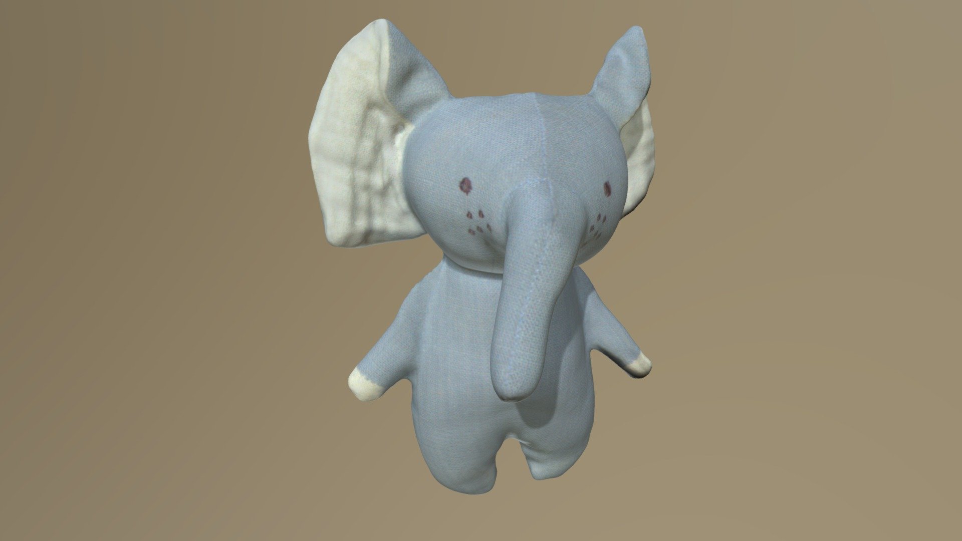 Elephant Stuffed Toy Download Free 3D model by edditive [ecf88e6