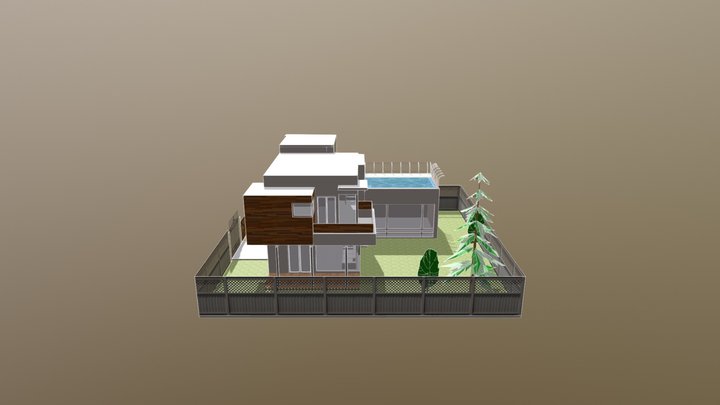 Modern House 10 3D Model