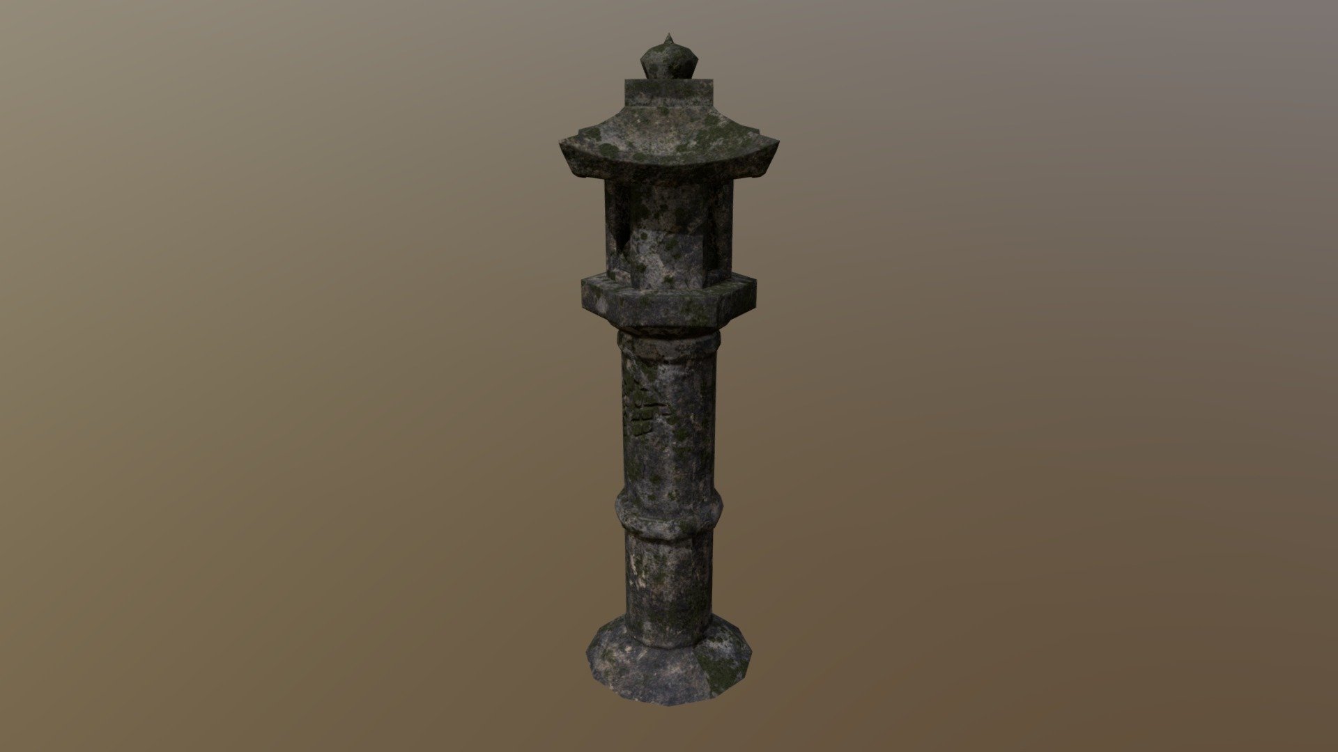 Japanese Stone Lantern - 3d Model By Shadax [ecf9458] - Sketchfab