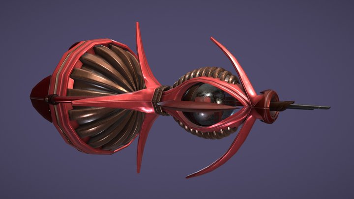 Spaceship HEAJ B2C3 3D Model