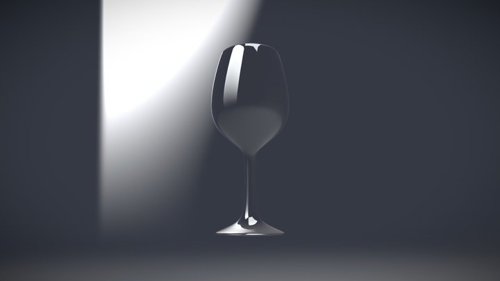 Kieliszek wizualizacja 3D Model