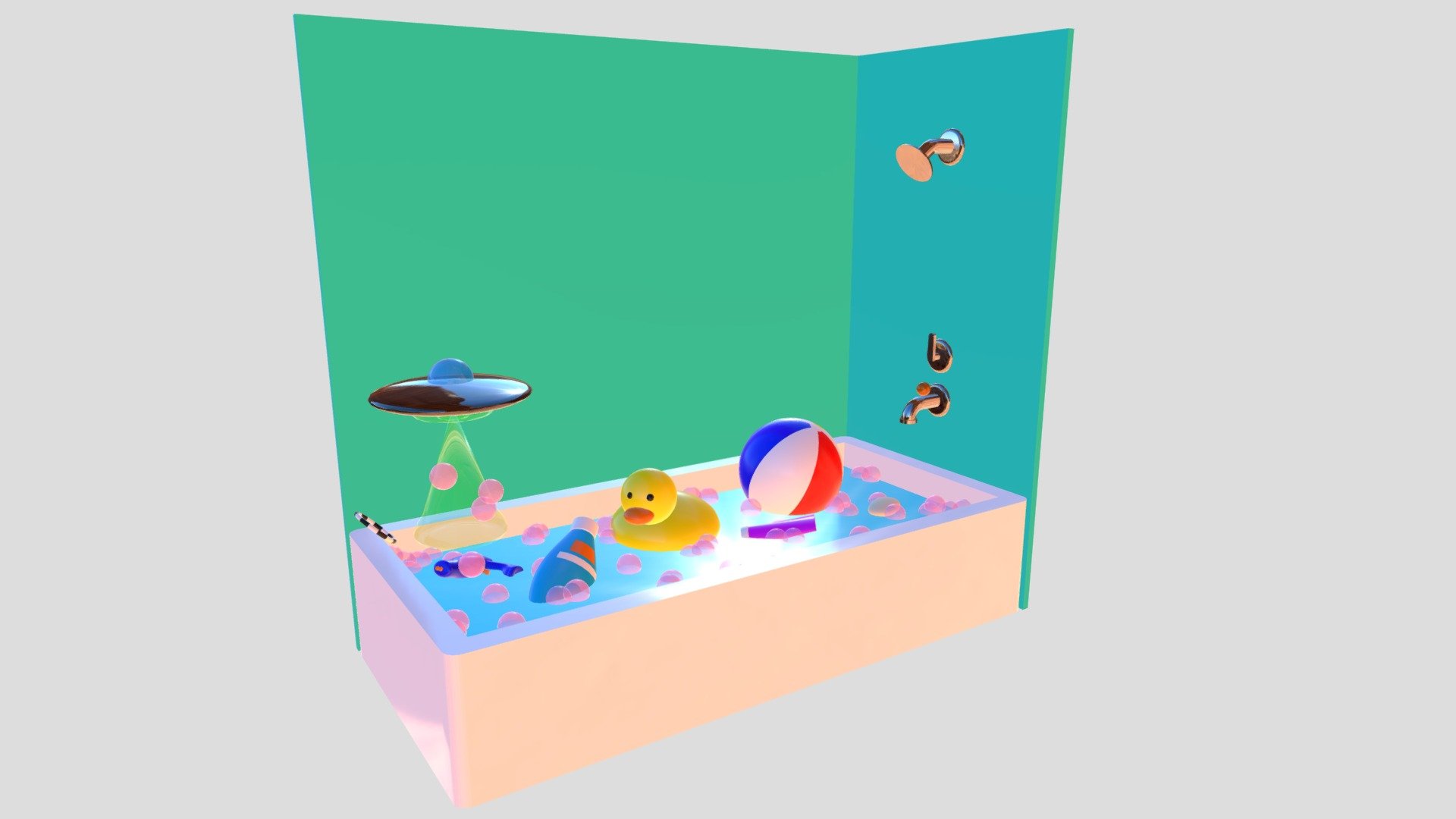 Marble Madness Bubble Bath
