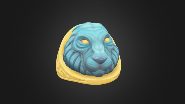 Lion Head 3D Model