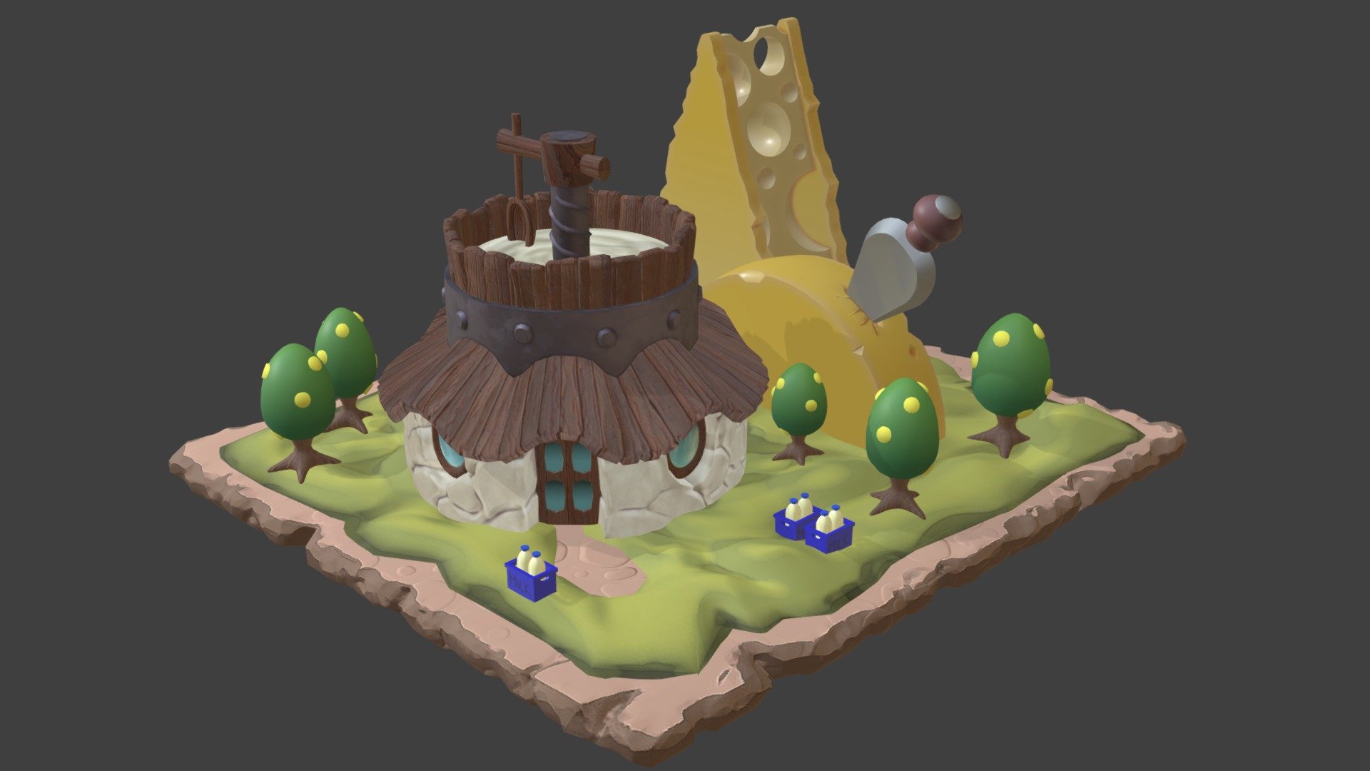 Cheese Factory 3D model by Damir Guliev (dgul) [ecfd090] Sketchfab