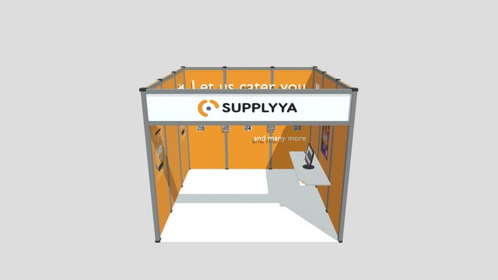 Supplyya MSME Booth Sample 3D Model