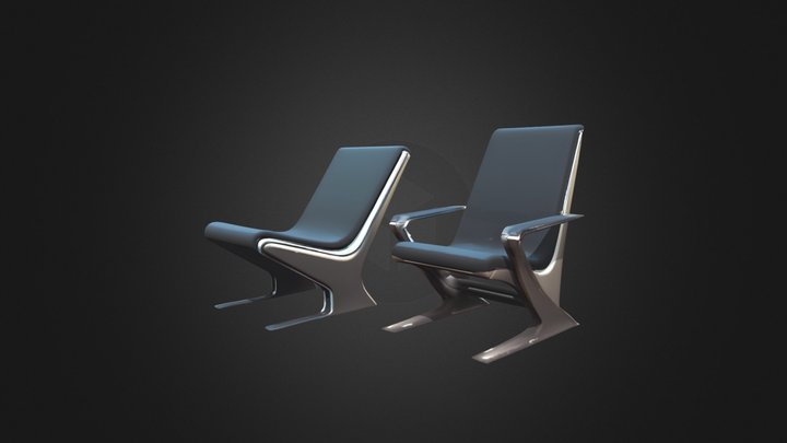 Neo-Futuristic Lounge Chair