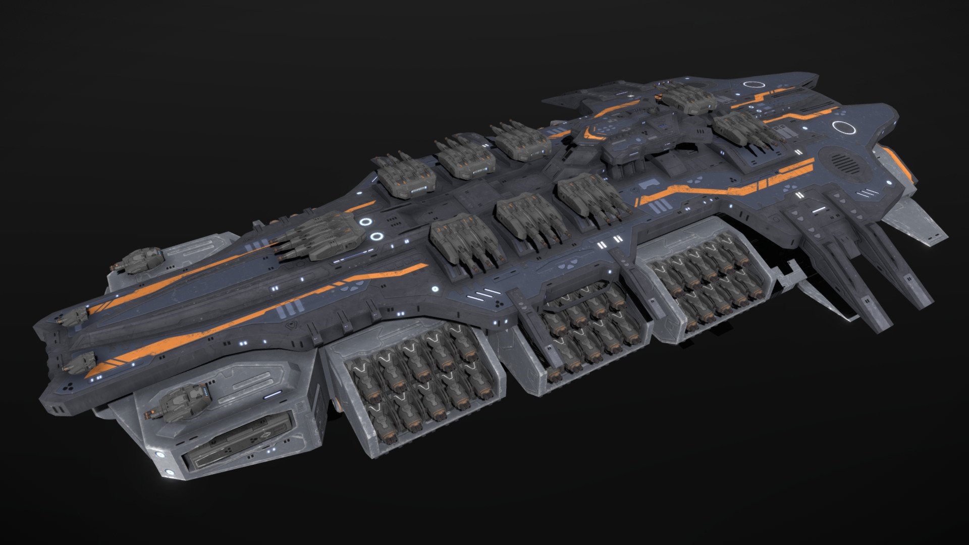 ArtStation - large space battleship