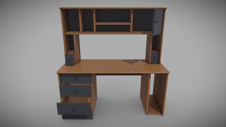 Modern Desk 3D Model