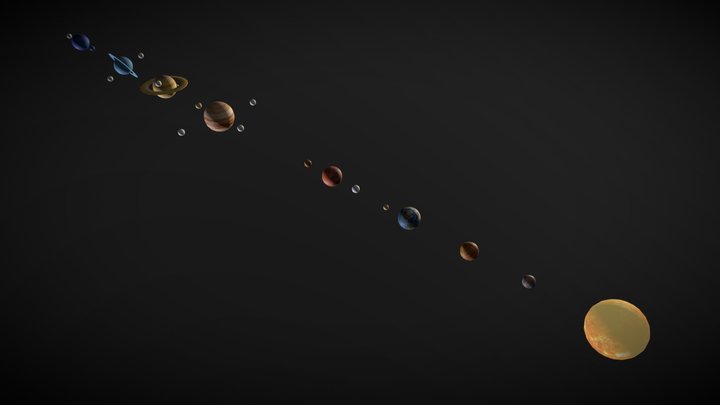 CGT241_EX1_Solar System 3D Model