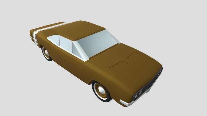 Dodge Charger 500 1969 3D Model