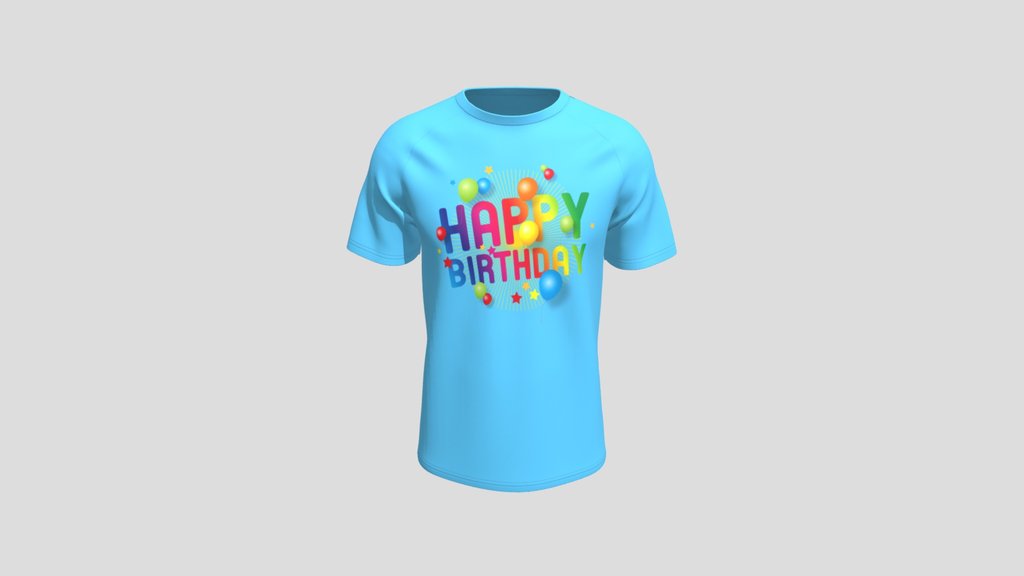 Colorful Happy Birthday Graphic Tee