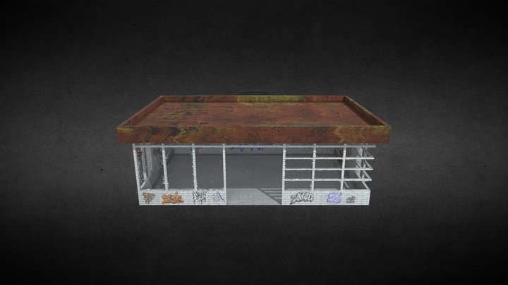 GasStationShop 3D Model