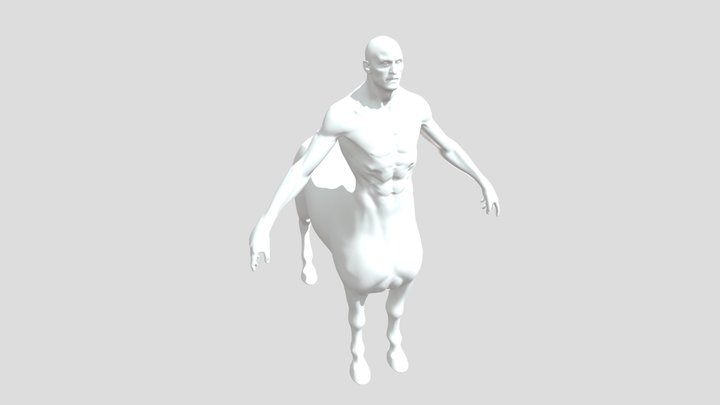 Centaur Male Basemesh 3D Model