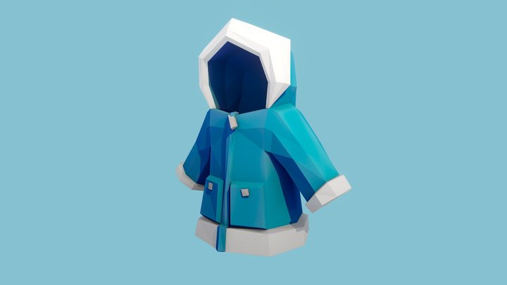 Winter Coat 3D Model