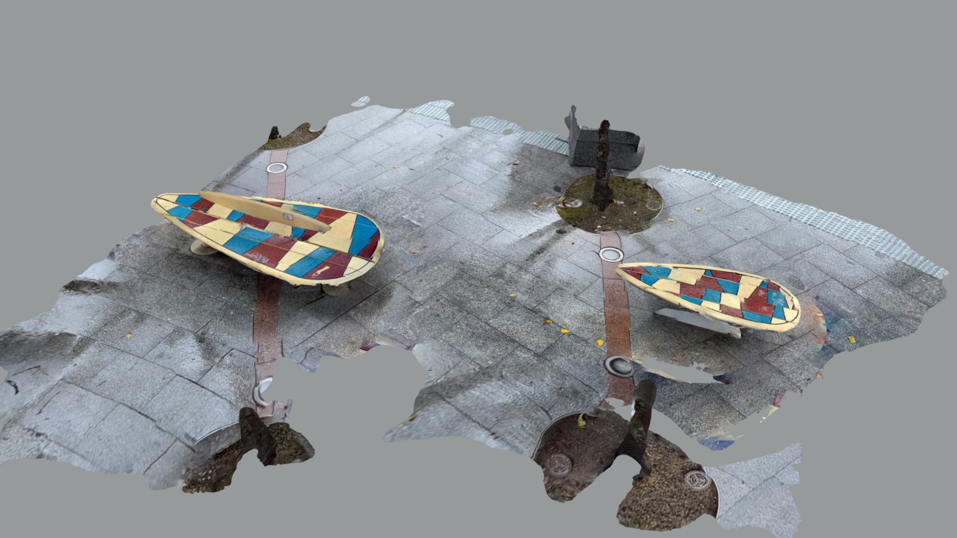 Manly Surfboard Bench