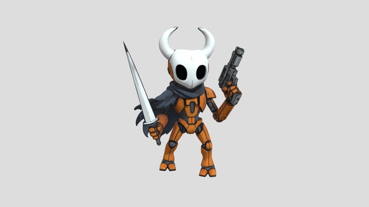 Gunslinger Knight 3D Model