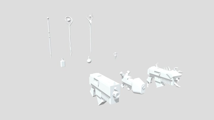 [HW XYZ School] Silhouettes 3D Model